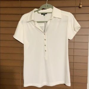 White button down blouse